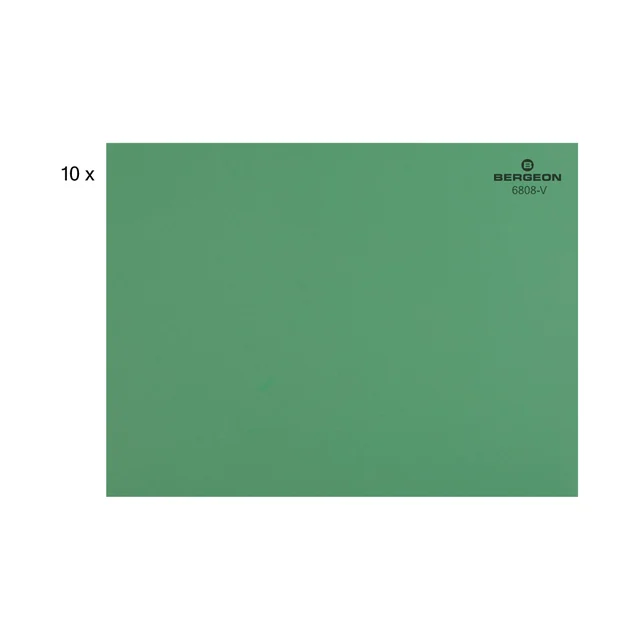Tapis de travail vert.